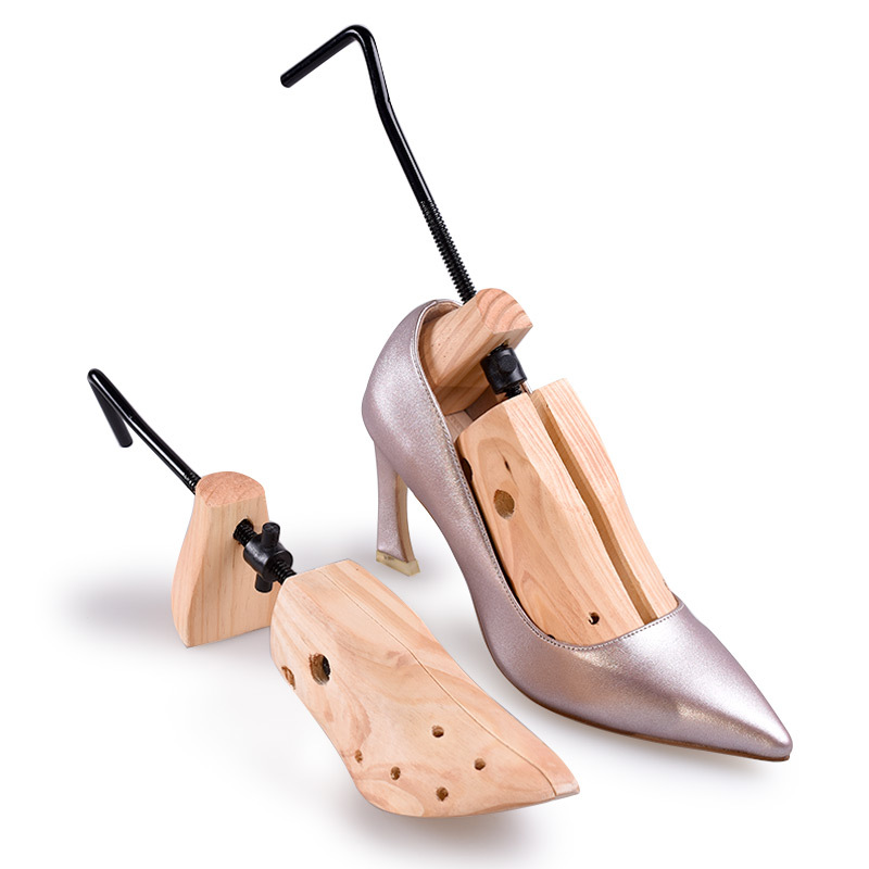 Suministro expansor de pino de madera maciza soporte de zapato ajustable soporte de zapato extendido último para hombres y mujeres antiarrugas