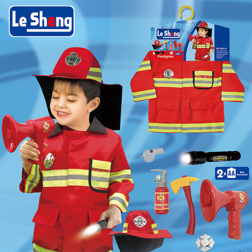 Factory direct sales children's firefighting clothing professional experience clothing children's role-play clothing play house clothing party clothing