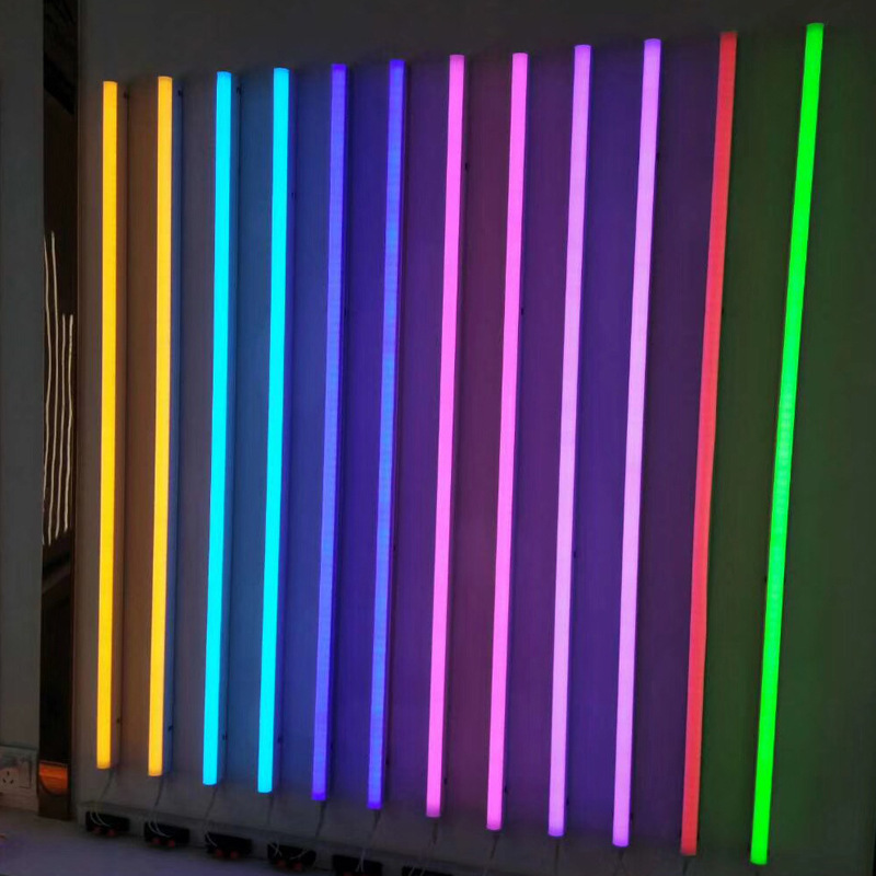 Factory Direct Supply Led Color Light T5 Integrated Colorful Tube Led Fluorescent Lamp Led Cross-Border Hot Sale