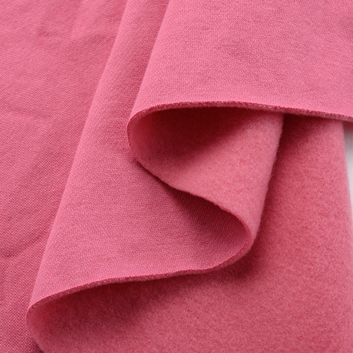 32 pieces of CVC fleece-knit sweatshirts with lined plush fabric, single-sided fleecy material, autumn/winter warm and casual fabric