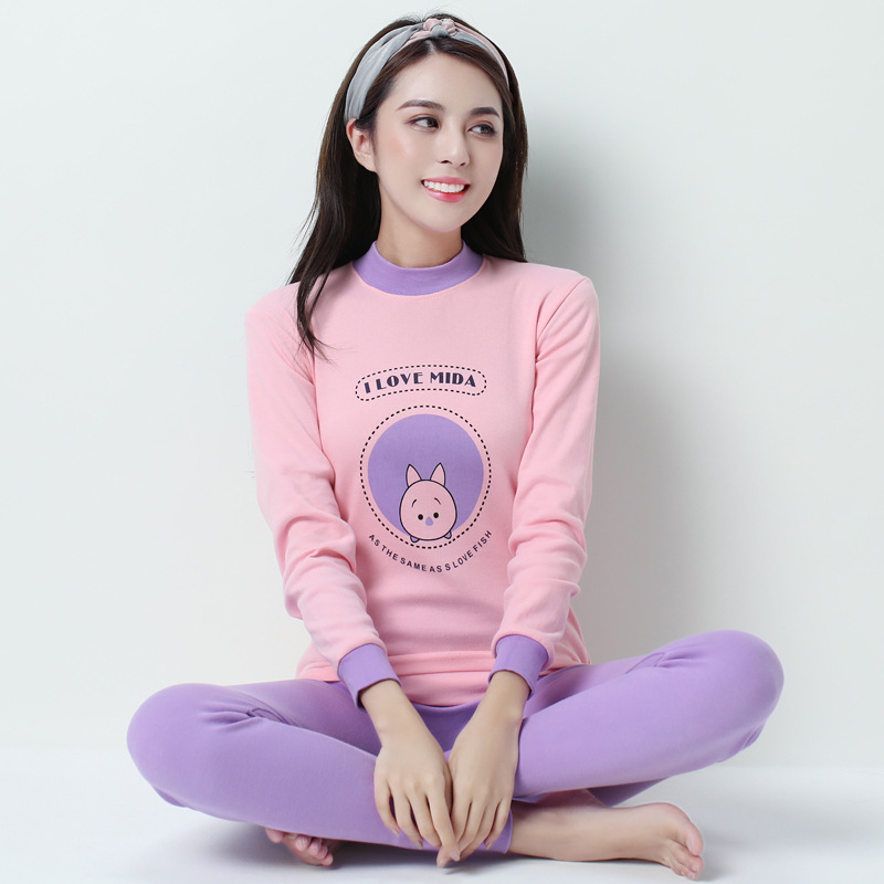 Niños y niñas de mediana edad y grandes niños y niñas conjunto de ropa interior estudiantes de secundaria adolescentes Niños y Niñas Ropa de otoño conjunto de pantalones largos