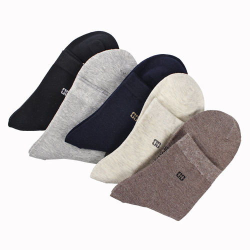 Spring and summer cotton socks, men's warm casual mid-calf men's socks, autumn and winter sweat-absorbent business high-waist cotton socks manufacturer wholesale