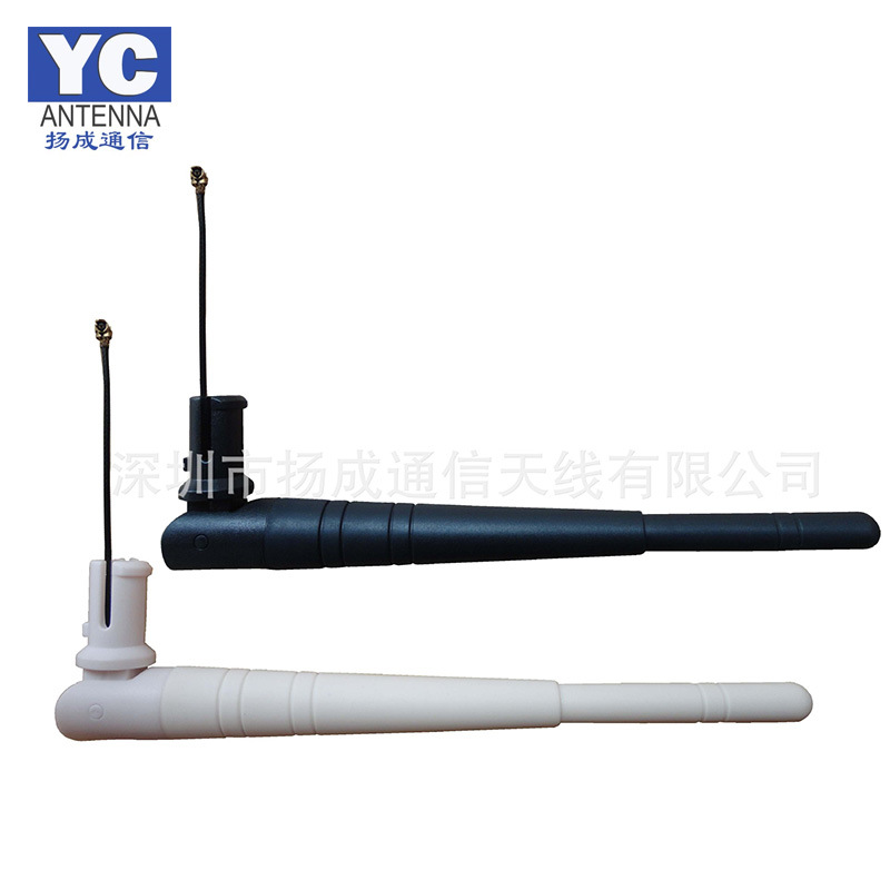 厂家直销 2.4G wifi 天线 可折叠胶棒天线 全向 黑白款