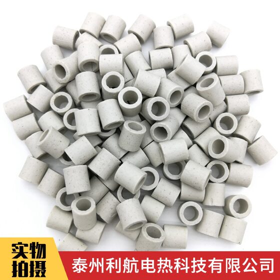 High temperature resistant insulated porcelain tube insulated ceramic beads straight cylinder porcelain beads porcelain tube ordinary porcelain wholesale inner diameter 2mm-10mm heat resistant