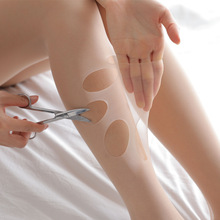 日本纪梵丝袜2025亚马逊跨境夏天连裤袜5D超薄防勾丝任意剪光腿袜