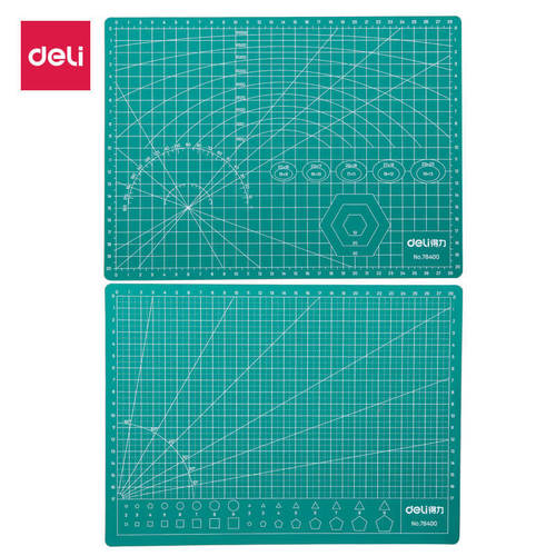 Deli 78400 cutting pad A4 mouse pad student paper cutting soft table pad art hard knife engraving board diy