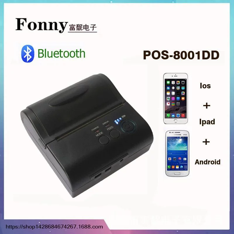 Apple, handheld printer, 80mm, bluetooth, Android