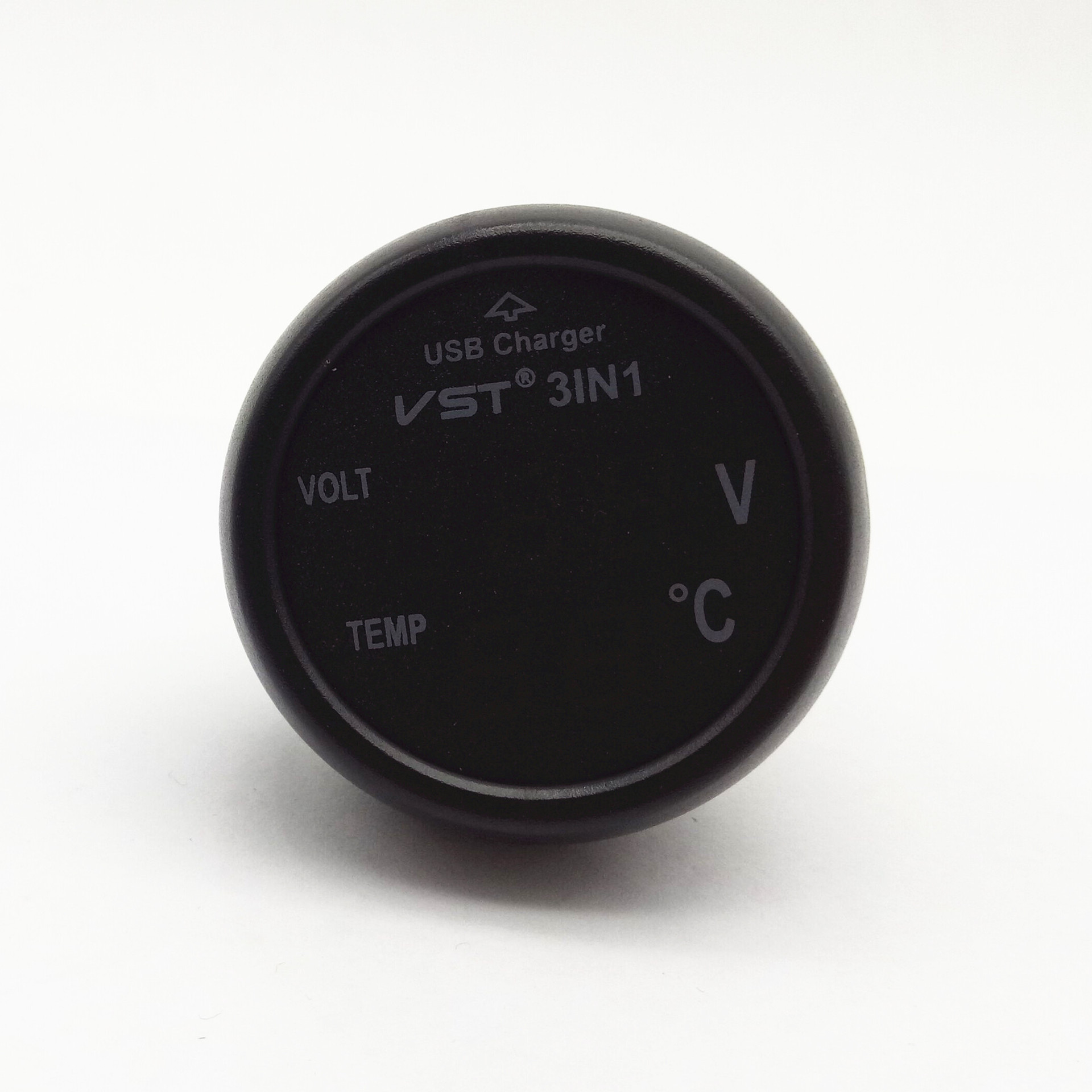 车载改装 三合一多功能仪表 USB充电器带温度检测仪 数显电压表