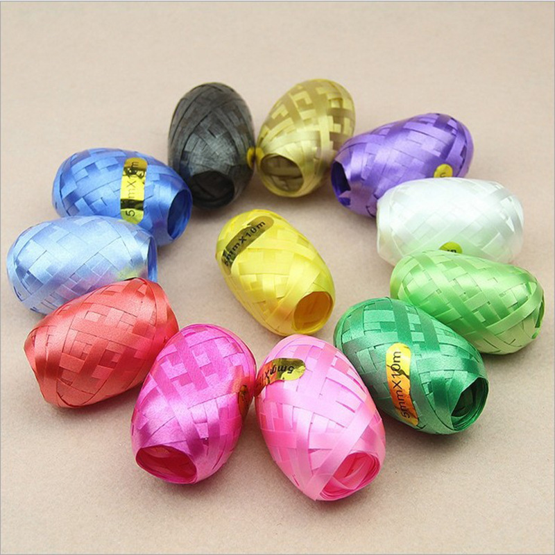 Factory direct rugby ribbon wedding birthday decoration egg-shaped balloon ribbon cake rope 5mm * 10 meters