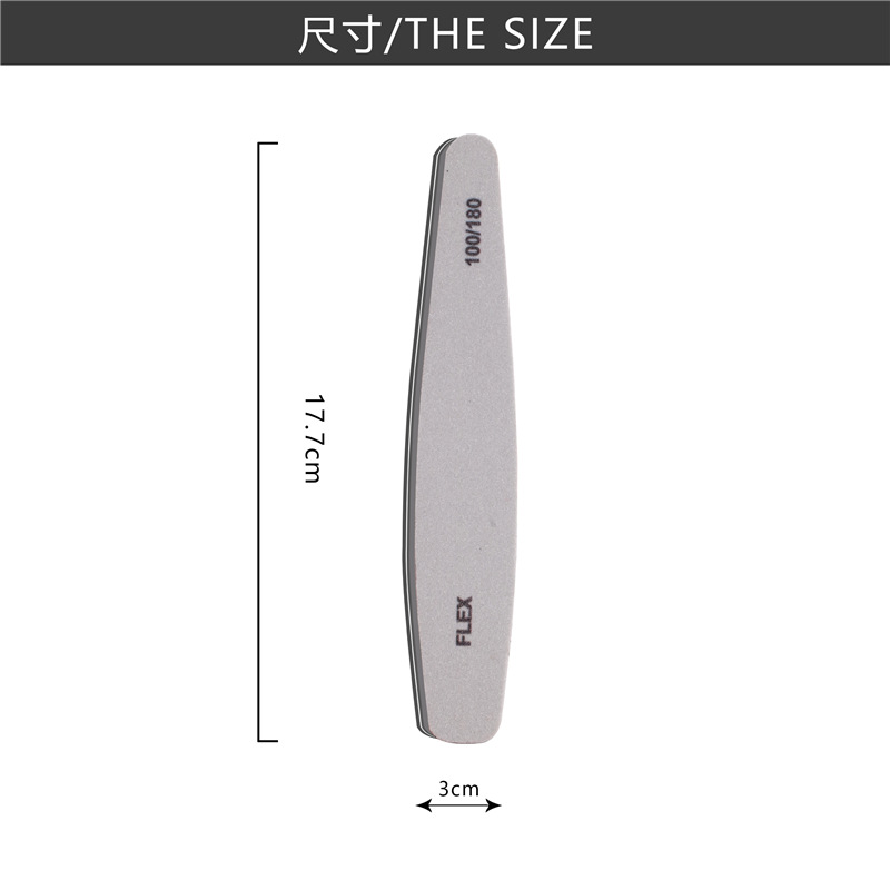 Transfronteriza diamante esponja lima de uñas superficie de uñas herramienta de pulido 100/180 esponja frote tira lavable