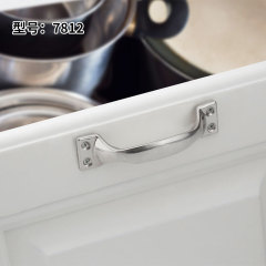 Factory Direct Sale Modern Minimalist Stainless Steel Door Handle Furniture Hardware Economical Lightweight Open Hole Drawer Pull