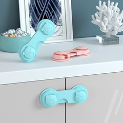 Du Lai Du playing cartoon bear style child safety lock baby refrigerator lock cabinet door flat opening lock