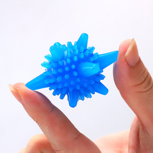 Large factory direct sales magic decontamination laundry ball pvc colorful starfish washing machine solid ball strong anti-winding