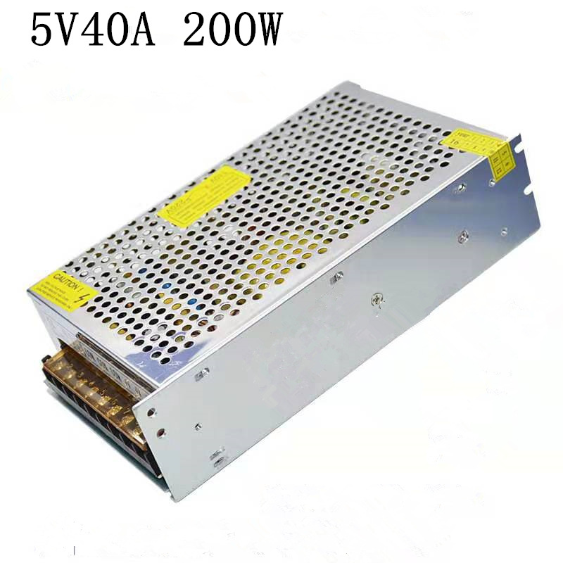 厂家直供外贸专用5V40显示屏LED电源5V200W灯带灯条模组开关电源