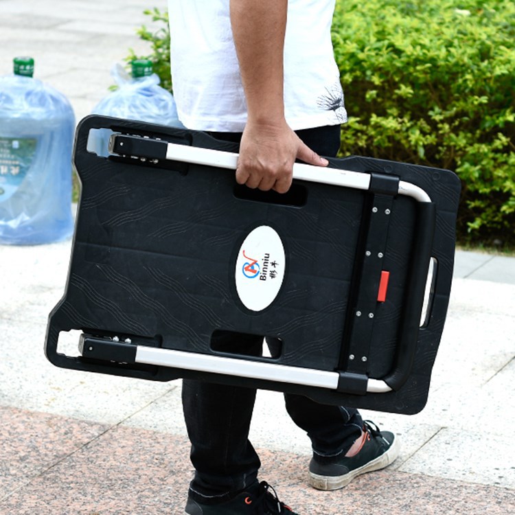 小推车拉货手推车手拉车折叠轻便携搬运家用拖车平板车推货小拉车