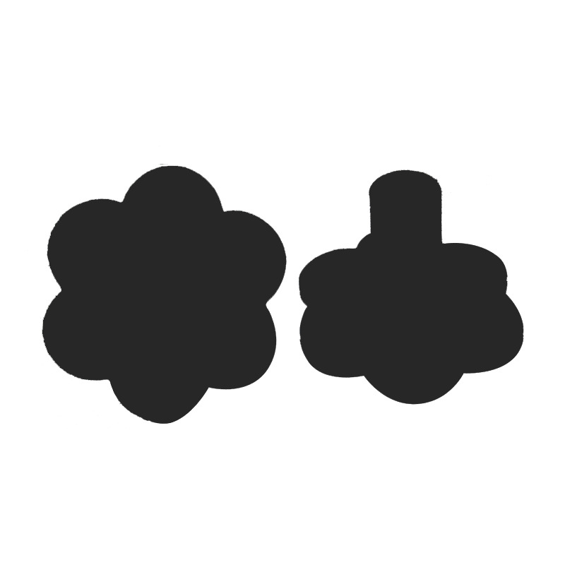 Negro XX jardín 5mm diámetro 1 par