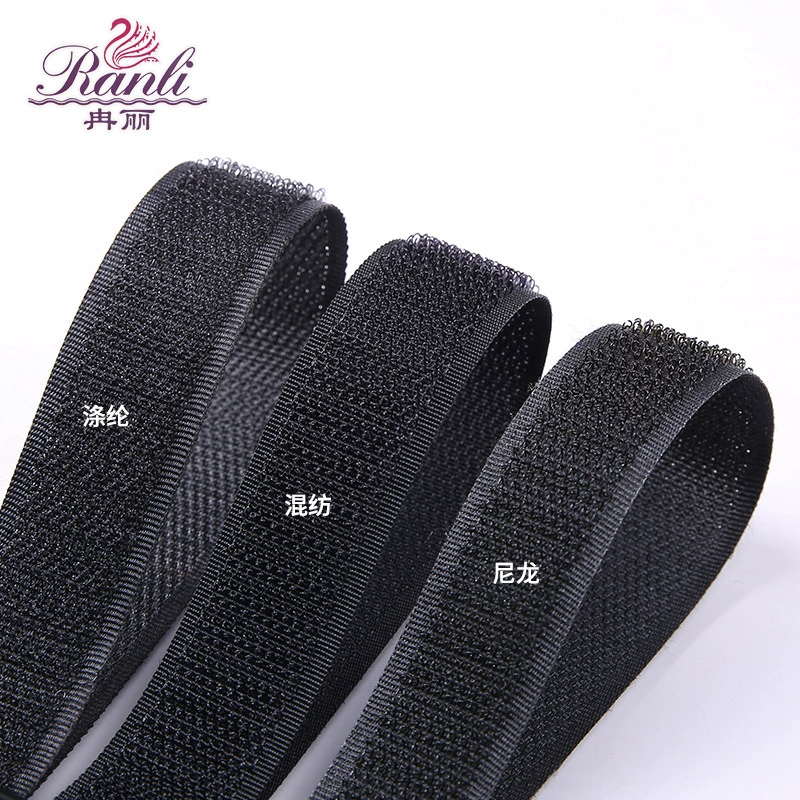 Смешанные липучки крюк поверхности с текстильными аксессуарами спина к спине черный и белый цвет производители могут быть выставлен счет