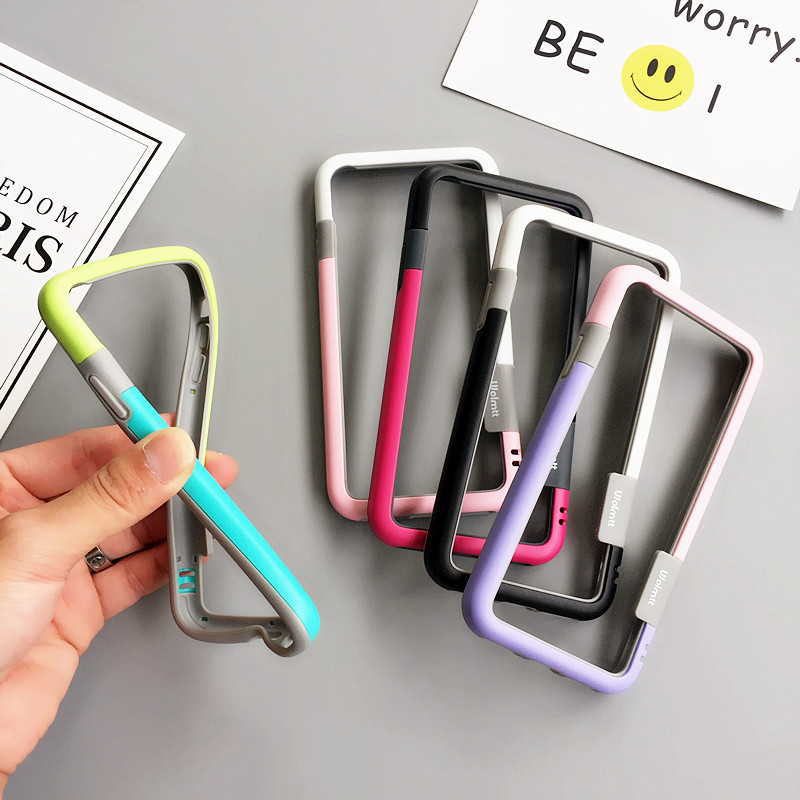 Contrast Color Frame I Suitable for phone15 Phone Case Apple 11/13pro Silicone Contrast Color 14pro Drop-resistant 8plus Contrast Color Frame I Suitable for phone15 Phone Case Apple 11/13pro Silicone Contrast Color 14pro Drop-resistant 8plus