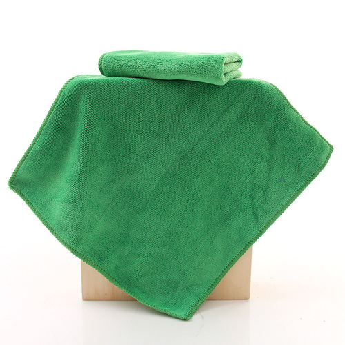 Wholesale fine fiber square washcloth abrasive cloth 30*30 water-absorbent thick handkerchief dishwashing cloth household kitchen towel