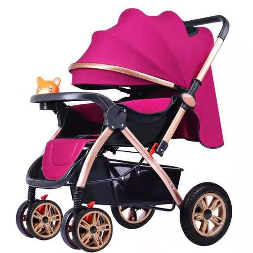 Baby stroller can sit, lie down, lightweight folding child baby baby two-way stroller stroller 0-3 years old