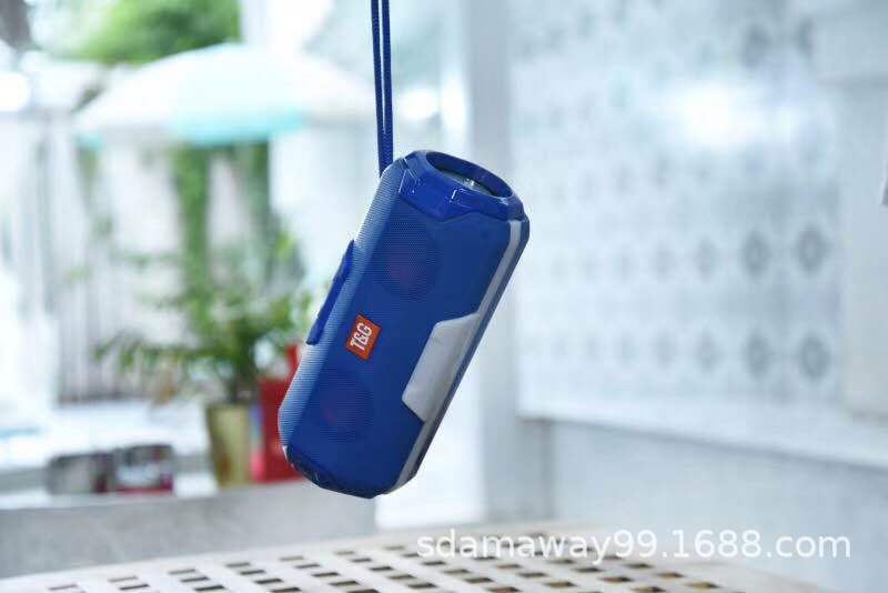 TG143 nuevo altavoz Bluetooth inalámbrico luces coloridas portátiles portátiles al aire libre doble tarjeta de altavoz subwoofer de voz