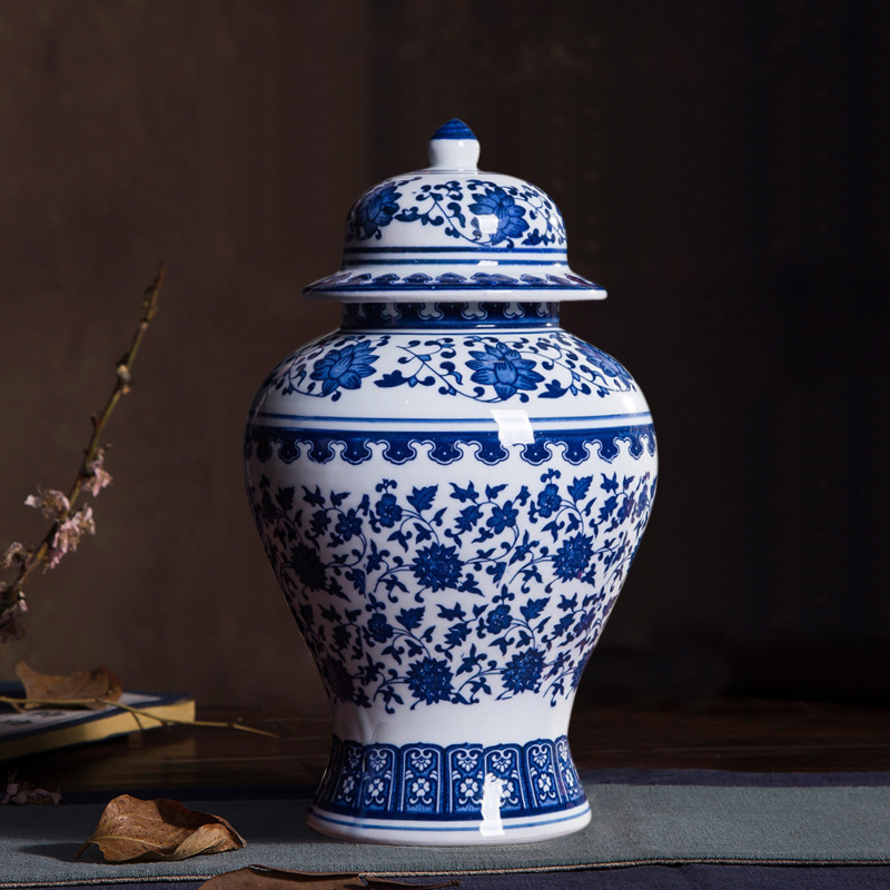 Jingdezhen Ceramics Home Decorations Vase Antique Blue and White Porcelain Antique Rack Decorative Wine Cabinet Ornaments Jingdezhen Ceramics Home Decorations Vase Antique Blue and White Porcelain Antique Rack Decorative Wine Cabinet Ornaments