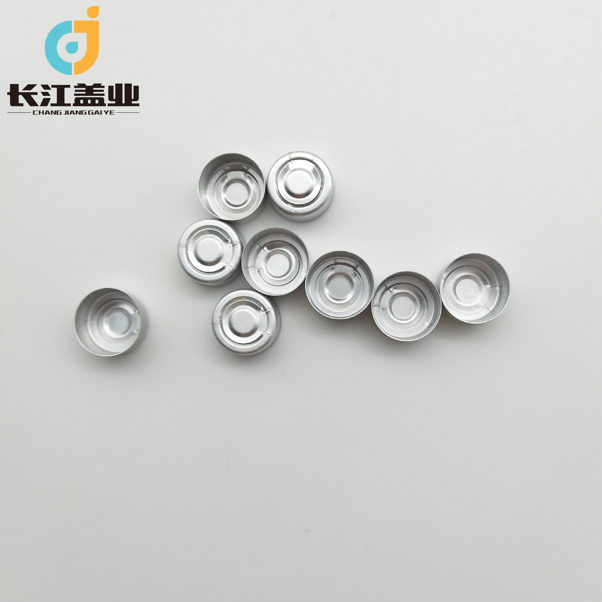 厂家销售13mm口径铝塑盖医药用西林瓶盖配套铝盖带箭头铝盖批发
