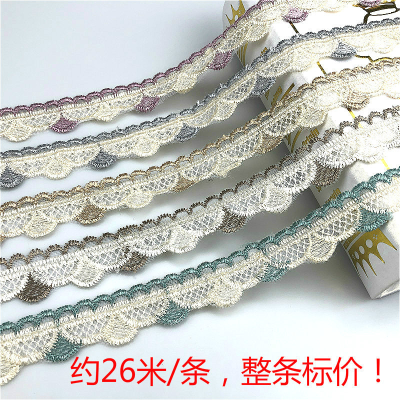 Chu Mai Sofa Clothing Lampshade Fabric Accessories Decorative Water Soluble Cheap Small Lace About 26 m/Strip Price Chu Mai Sofa Clothing Lampshade Fabric Accessories Decorative Water Soluble Cheap Small Lace About 26 m/Strip Price