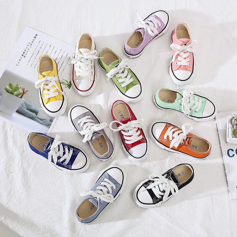 Весна 202, модная детская повседневная обувь в корейском стиле, детская парусиновая обувь с низким берцем, семейная обувь, школьные белые туфли, детские кроссовки