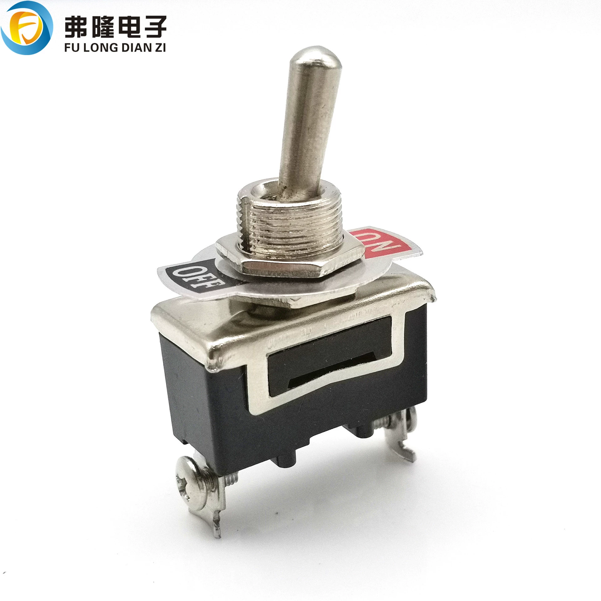 Фабрика прямых продаж 12MM кнопочный переключатель 1021 коромысла двуногий двухступевый винт ножки черный оранжевый