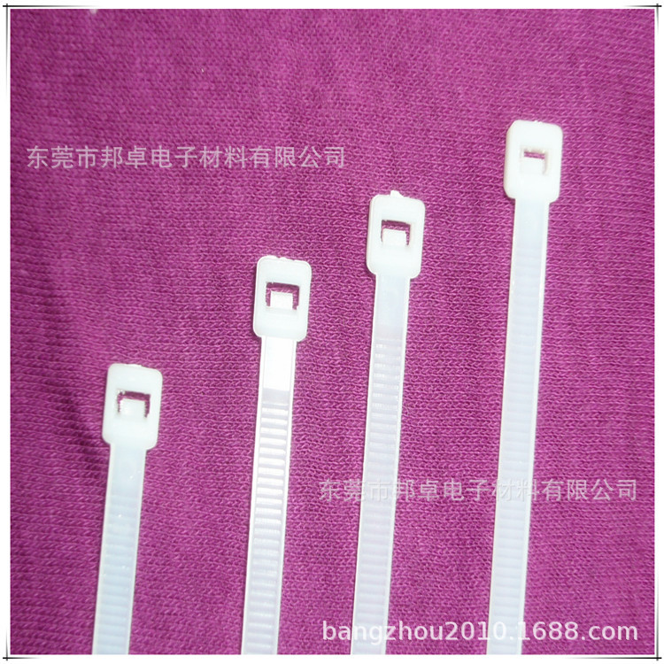 厂家销售黑色白色尼龙扎带 扎线带 束线带可开13%票绑带