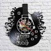 Cross -border Rock Music Art Wall Clock Clock Clock Clock Clock Musical Instrument Guitar Ethylene Recerium