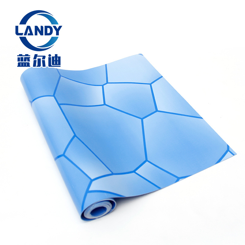 水立方防滑胶膜 PVC泳池胶膜 颜色图形厚度可自定代替瓷砖