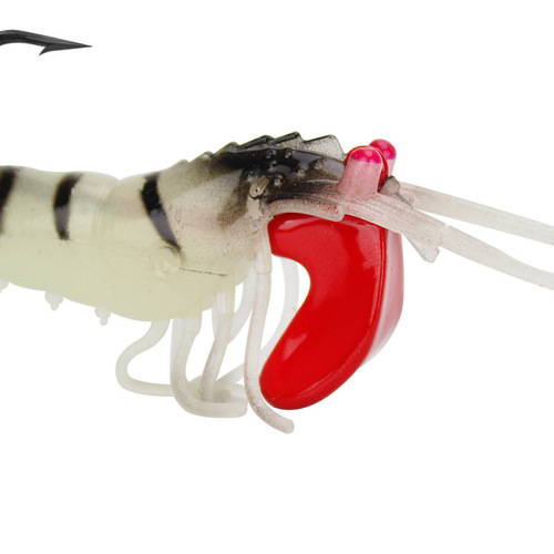Weihe Multi-jointed Lead Head Soft Shrimp Lure Bait Multi-jointed Shrimp Set Soft Bait Luminous Freshwater Sea Fishing Lure Bait Wholesale