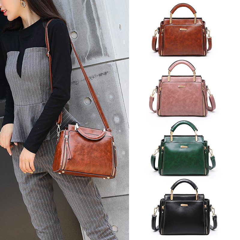 Factory Direct Sales 2025 New Stylish Simple Color-Blocking Handbag with a High-End Feel, Korean Version Versatile Crossbody Casual Women's Bag Factory Direct Sales 2025 New Stylish Simple Color-Blocking Handbag with a High-End Feel, Korean Version Versatile Crossbody Casual Women's Bag
