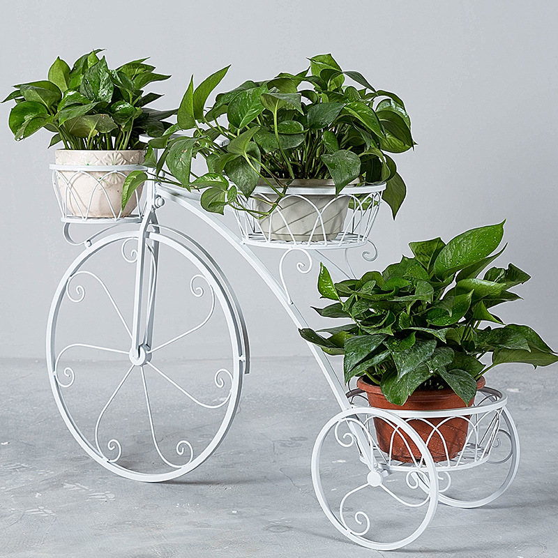 Estante de flores de varios pisos interiores especiales casa ideas de hierro forjado sala de estar ahorro de espacio maceta verde flor piso