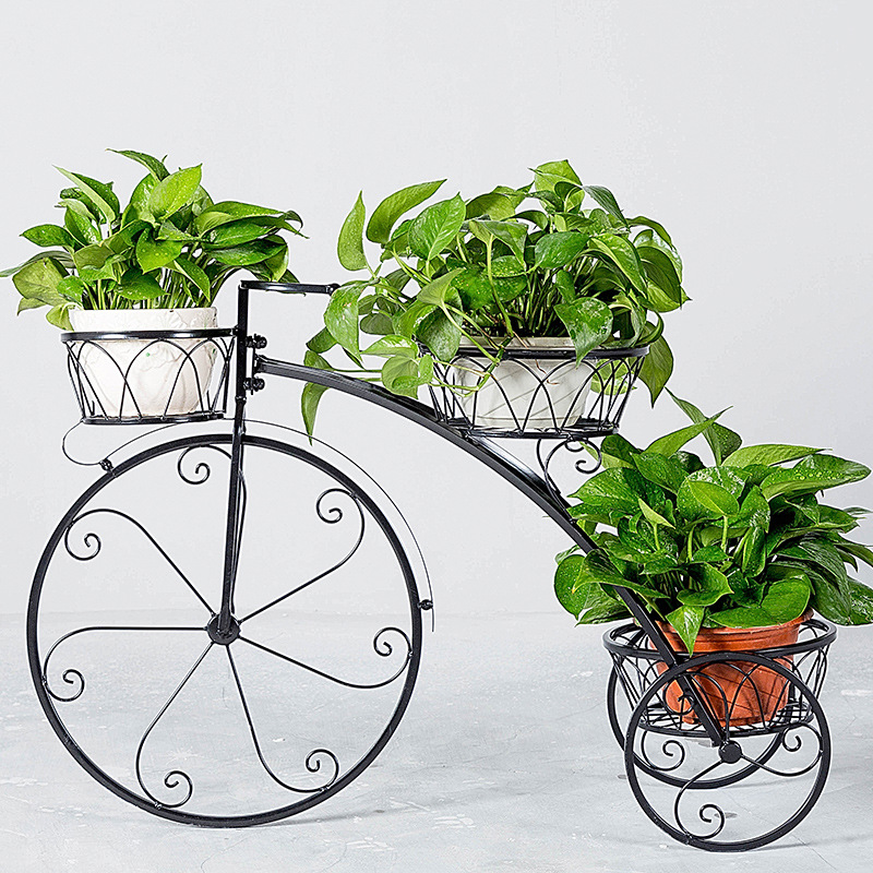 Estante de flores de varios pisos interiores especiales casa ideas de hierro forjado sala de estar ahorro de espacio maceta verde flor piso