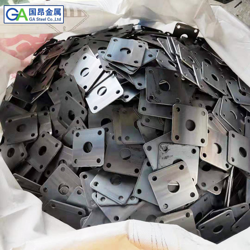 厂家生产3.75/4/4.75厚钢支撑底板建筑顶托脚手架底板 建筑配件