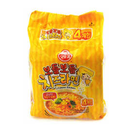 韩国进口方便面 OTTOGI不倒翁软绵绵香辣味芝士面4包入 韩式泡面