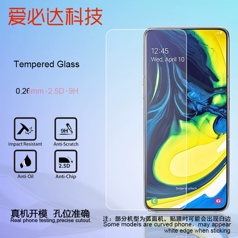 Samsung, совместимая защитная стеклянная накладка на мобильный телефон, A80, A805, A30, 50