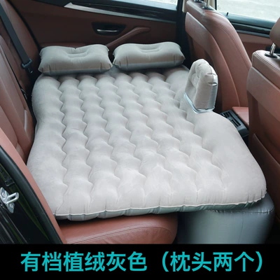 Vehicle-mounted inflatable bed Inflatable Bed Thickeneded Wavy - 758-wave-split-gray