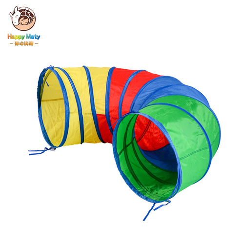 Children's Sunshine Rainbow Tunnel Crawling Tube Kindergarten Sensory Integration Training Equipment Drilling Toy Baby Outdoor Sports