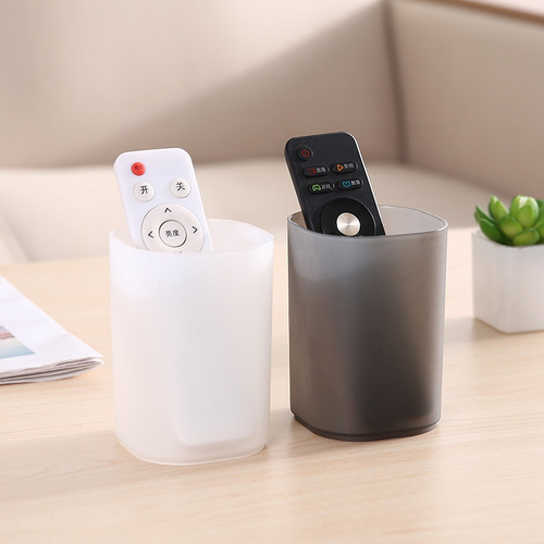 111 Desktop Transparent Pen Holder ing Simple Frosted Storage Box Multifunctional Office Storage Box Student Stationery Pen Holder