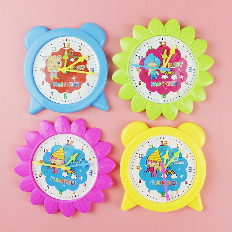 Reloj aprendiz cognitivo bebé calendario infantil relojes juguetes tiempo cognitivo bebé regalos de temporada escolar al por mayor