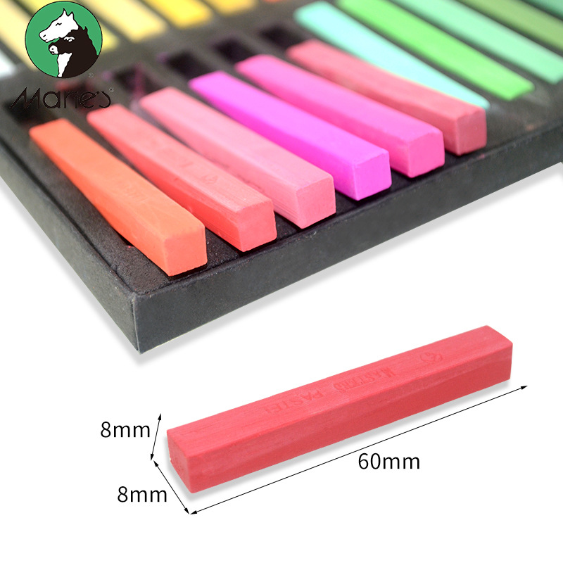 Mali brand color chalk 24 color dazzling stick 36 color 48 color art painting color chalk pigment ch