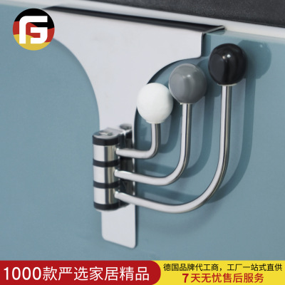Stainless steel door Hooks door hook Multipurpose Coat pylons After the door ceramics Hanging beads
