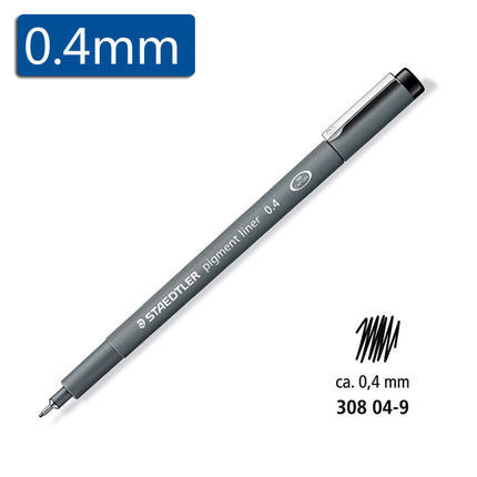 Alemán shidlou 308 resistente al agua aguja pluma 0,1mm impermeable aguja pluma dibujo gancho pluma gancho