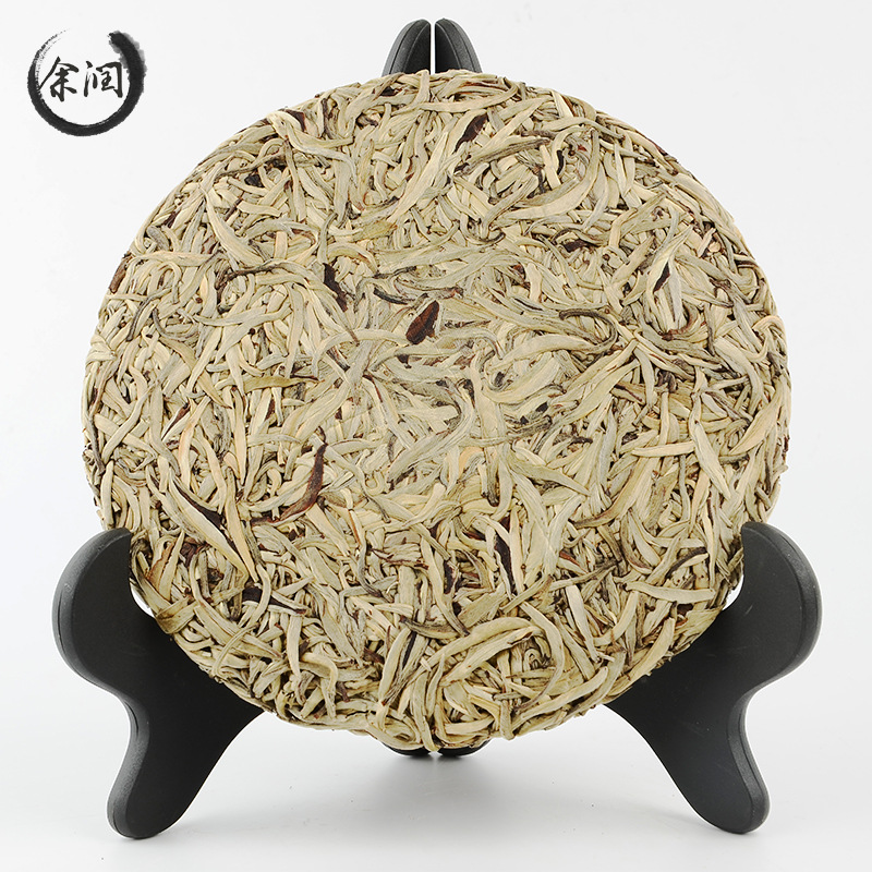 白茶饼白毫银针茶饼 大芽月光白银针 白毫银针景谷大白300g