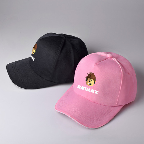 roblox帽子黑粉棒球帽游戏周边鸭舌帽学生韩版遮阳帽男女棒球帽