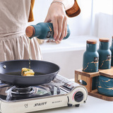 Кухонная керамическая приправа для приправы для бокса масла домашняя двойная банка приправа соль соляная банка приправа для бутылки приправы приправы приправы приправы высокий вид